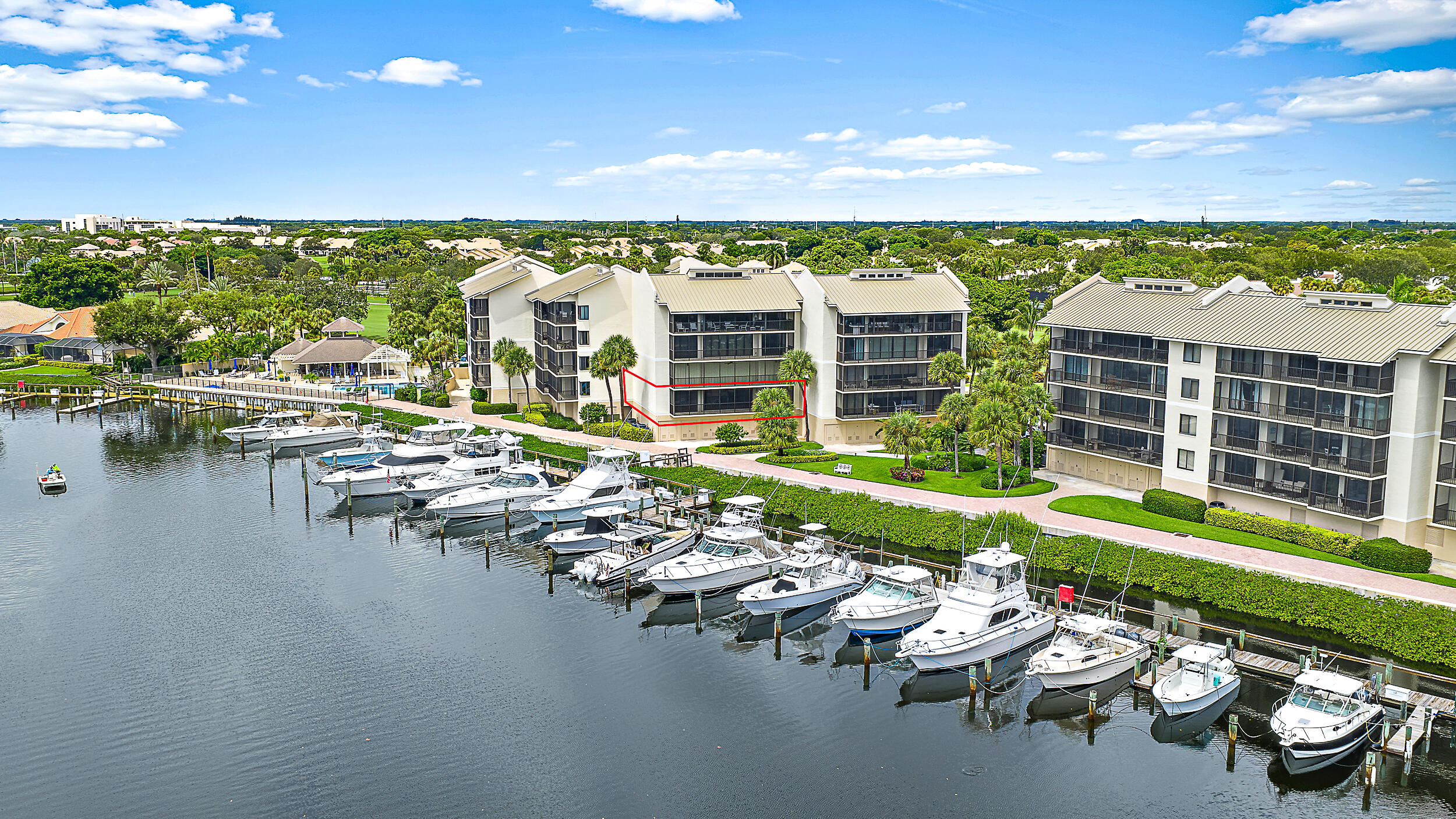 16910 Bay Street, Unit E204 Jupiter, FL 33477 - Photo 27 of 27 Unit facing slips