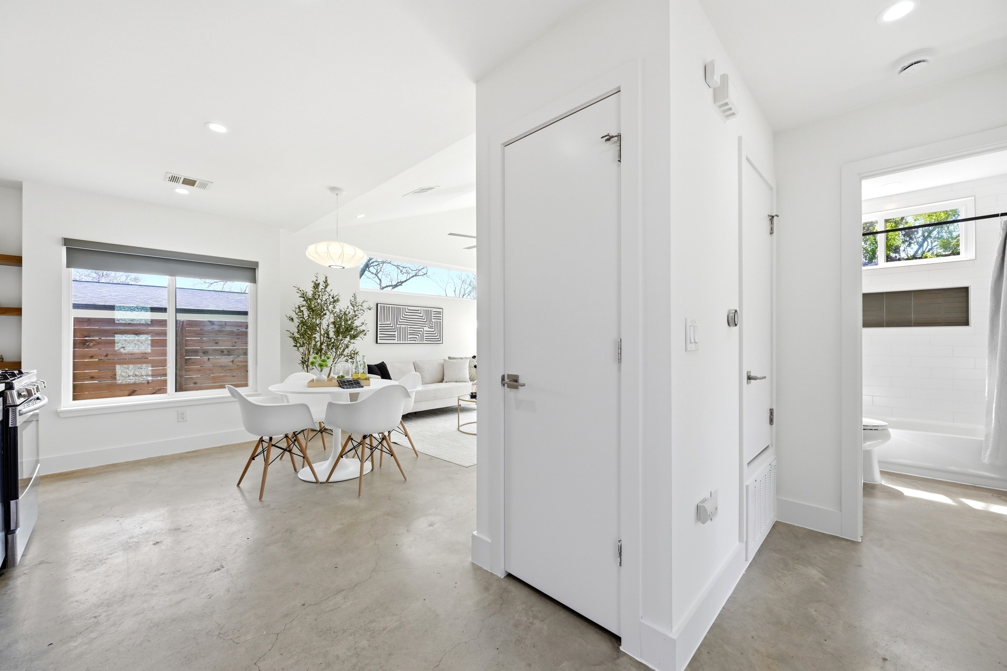 1805 Tillery Street Austin, TX 78721 - Photo 4 of 23 Hall featuring concrete flooring and recessed lighting