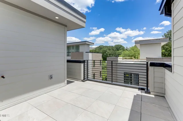 a front view of a building with a glass door