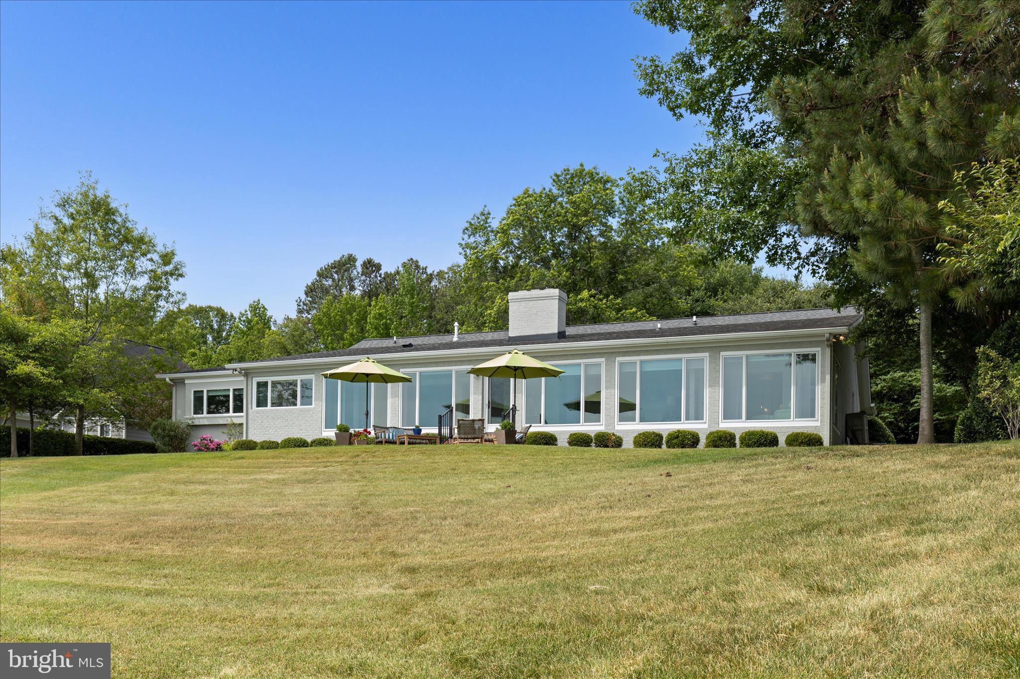 24818 Half Pone Point Road Hollywood, MD 20636 - Photo 46 of 60 Rear view of the house, facing the Patuxent