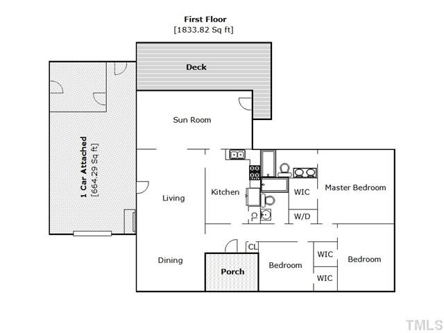 1214 Terry Road Durham, NC 27712 - Photo 25 of 25 Floor Plan