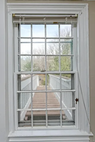 a view of front door of house