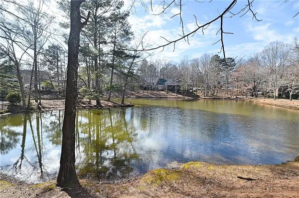 a view of a city street with a building