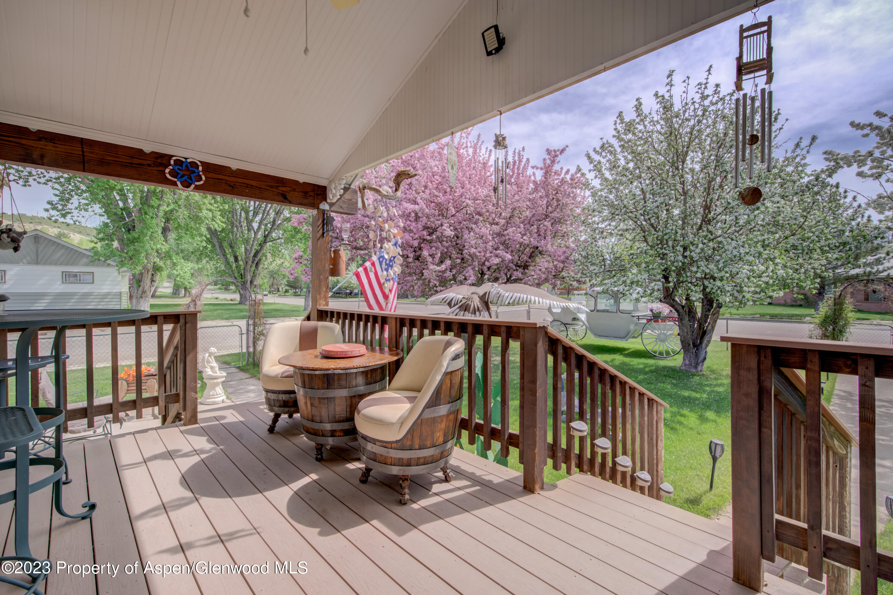690 Pershing Street Craig, CO 81625 - Photo 21 of 72 a view of roof deck with wooden floor and seating space