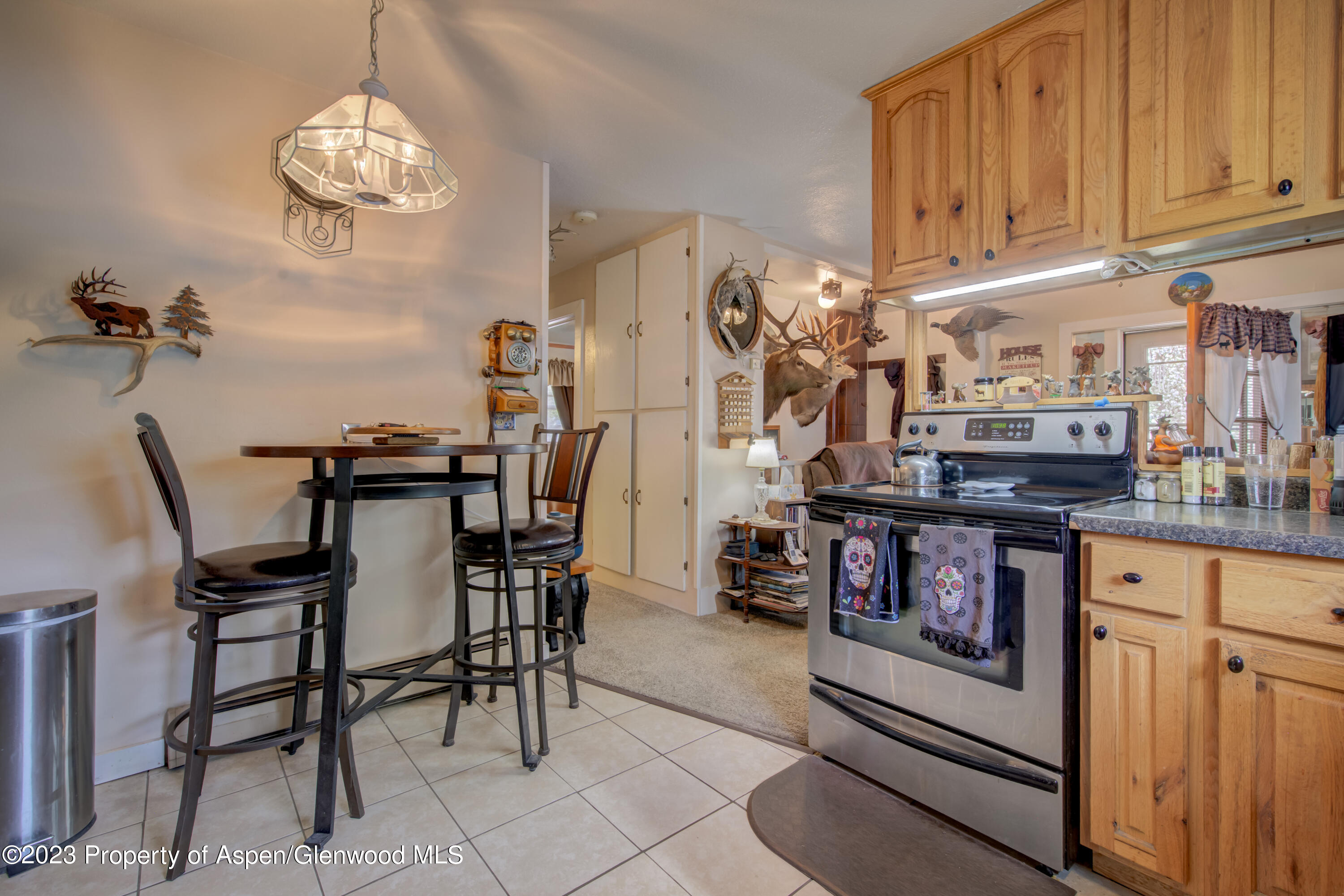 690 Pershing Street Craig, CO 81625 - Photo 33 of 72 a kitchen with stainless steel appliances granite countertop a stove and a refrigerator
