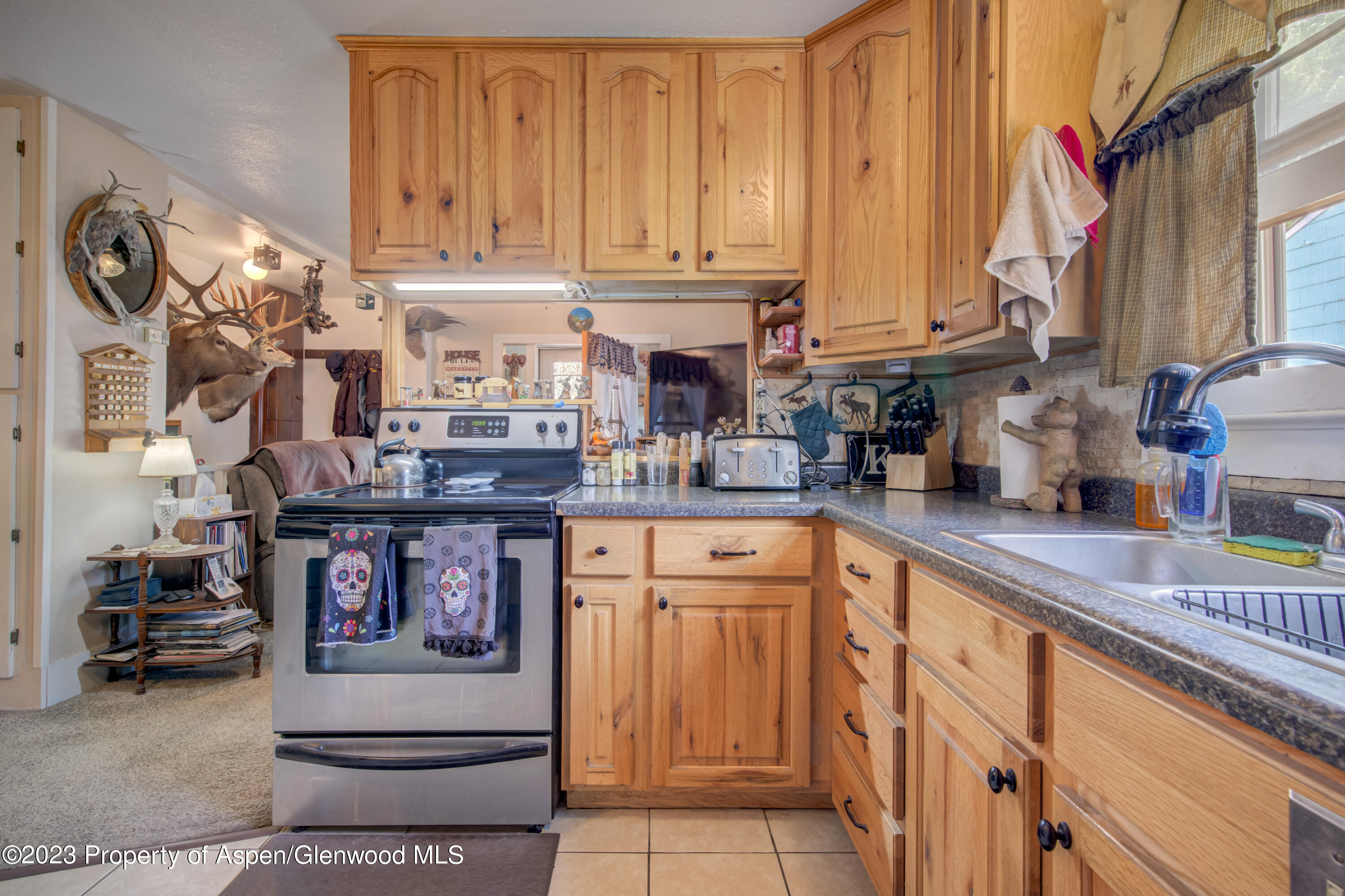 690 Pershing Street Craig, CO 81625 - Photo 34 of 72 a kitchen with stainless steel appliances granite countertop a refrigerator and stove