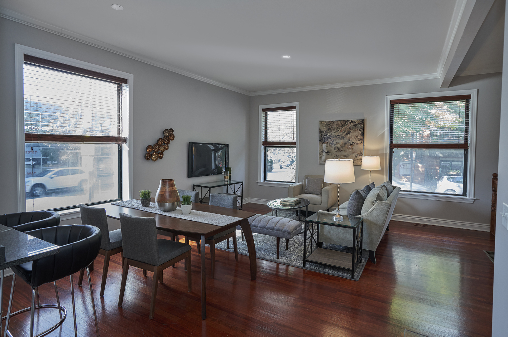 2801 North Seminary Avenue, Unit 1S Chicago, IL 60657 - Photo 10 of 21 a view of a dining room with furniture window and outside view