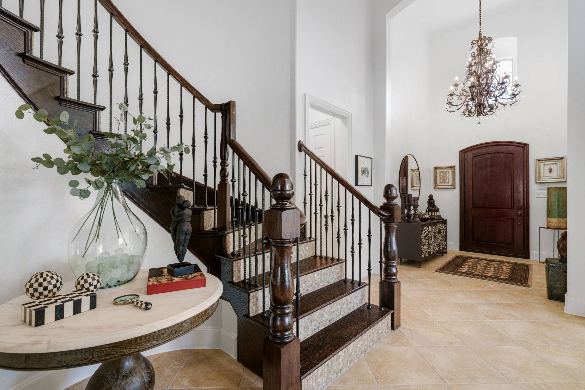 34 North Player Manor Circle Spring, TX 77382 - Photo 4 of 44 Beautiful grand staircase and foyer