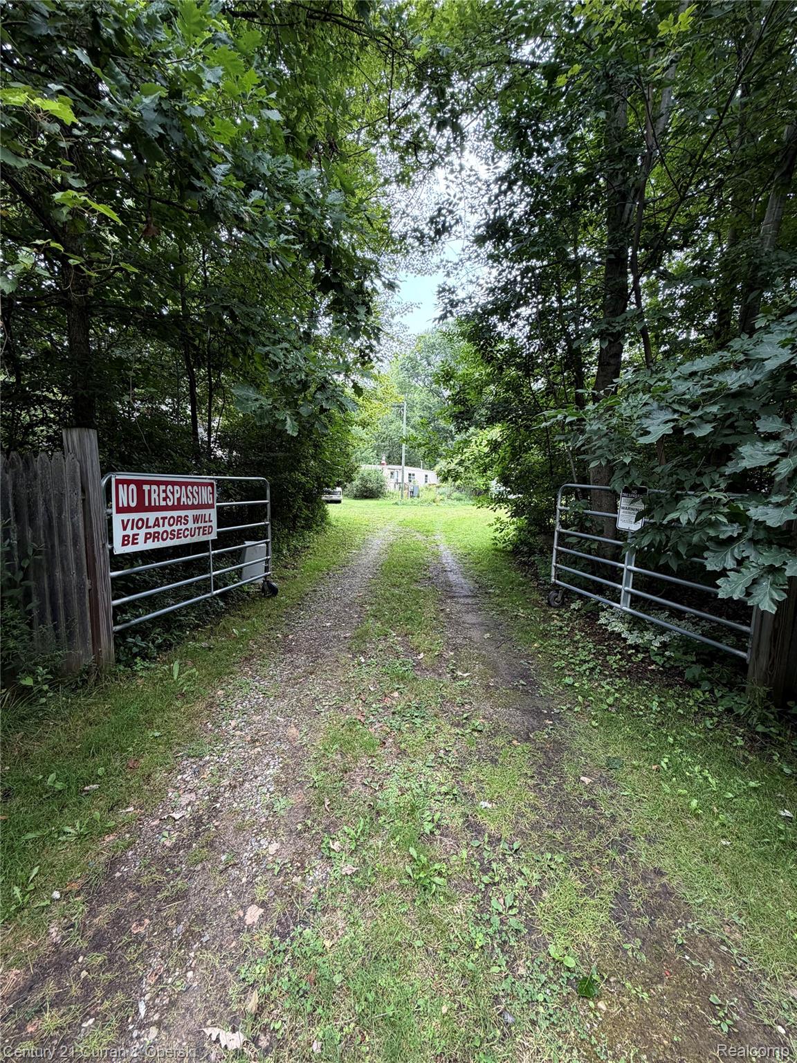 1873 Pierce Road Caro, MI 48723 - Photo 3 of 27 Gated gravel driveway flanked by mature trees and natural landscaping