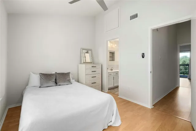 a view of a house with a table and chairs