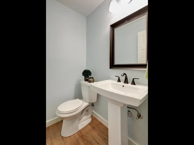 a view of small space with racks on the wall