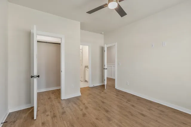 wooden floor in an empty room