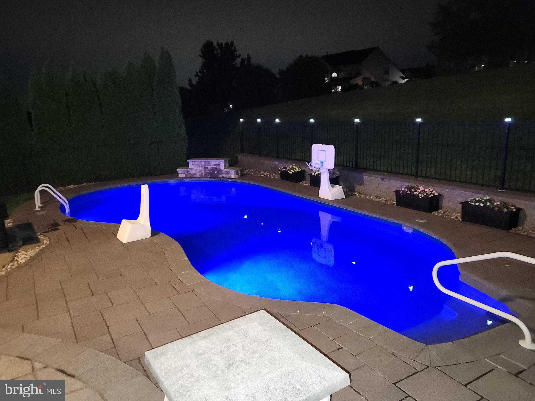 7559 Pinewild Road Seven Valleys, PA 17360 - Photo 53 of 78 Night view of pool