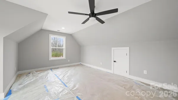 a house with white door