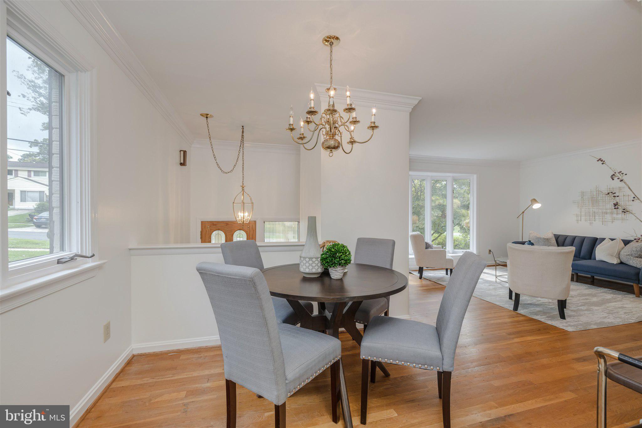 3907 Littleton Street Silver Spring, MD 20906 - Photo 9 of 49 Dining Room open to 2 story foyer