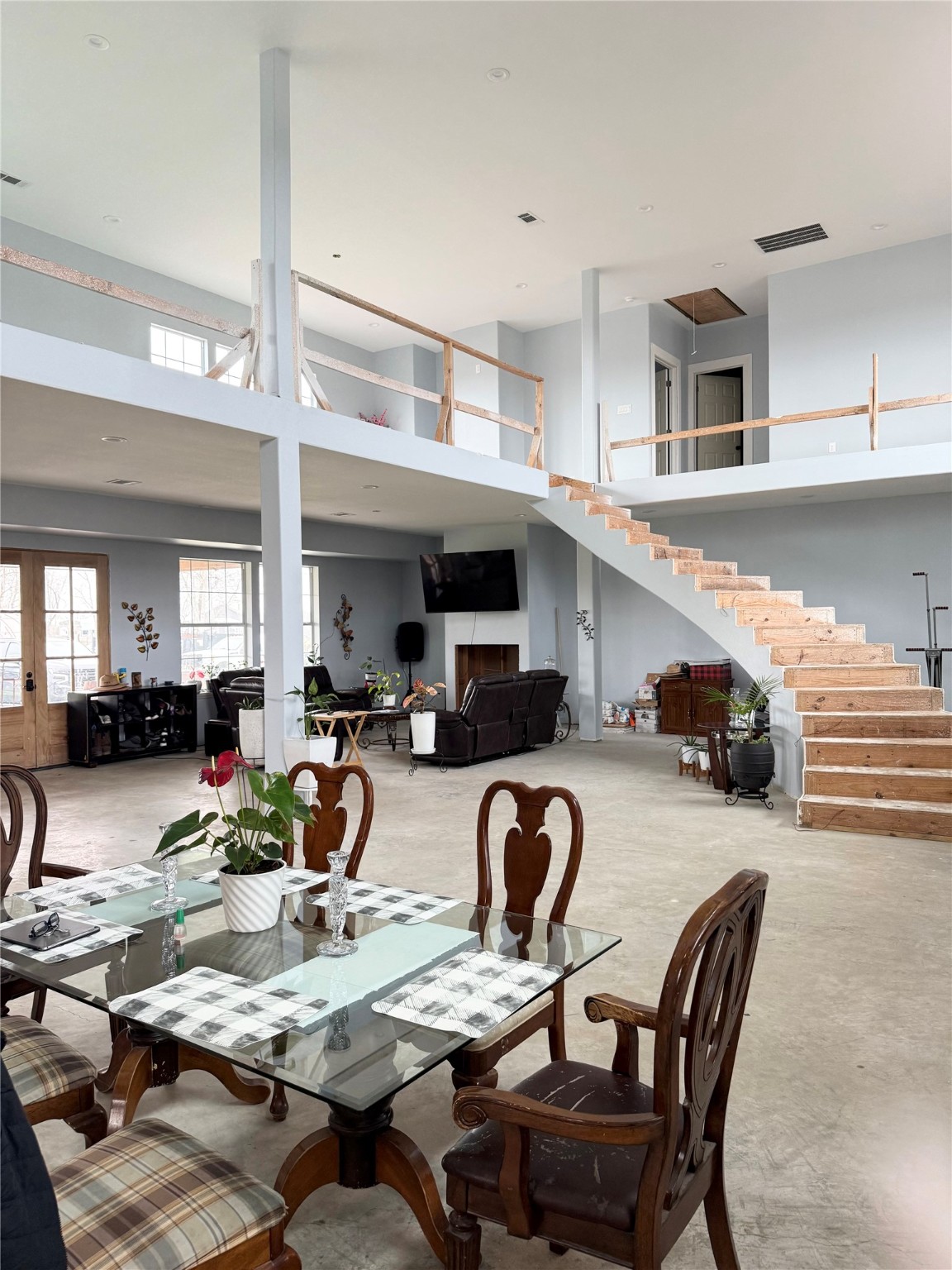 8570 Sunny Side Road Brookshire, TX 77423 - Photo 9 of 37 Home is open concept with concrete flooring