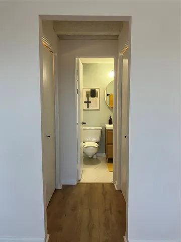 a bathroom with a toilet