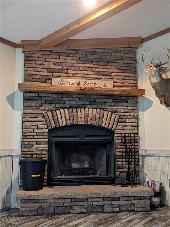 699 Dillie Road Sycamore, PA 15329 - Photo 17 of 21 a living room with a fireplace