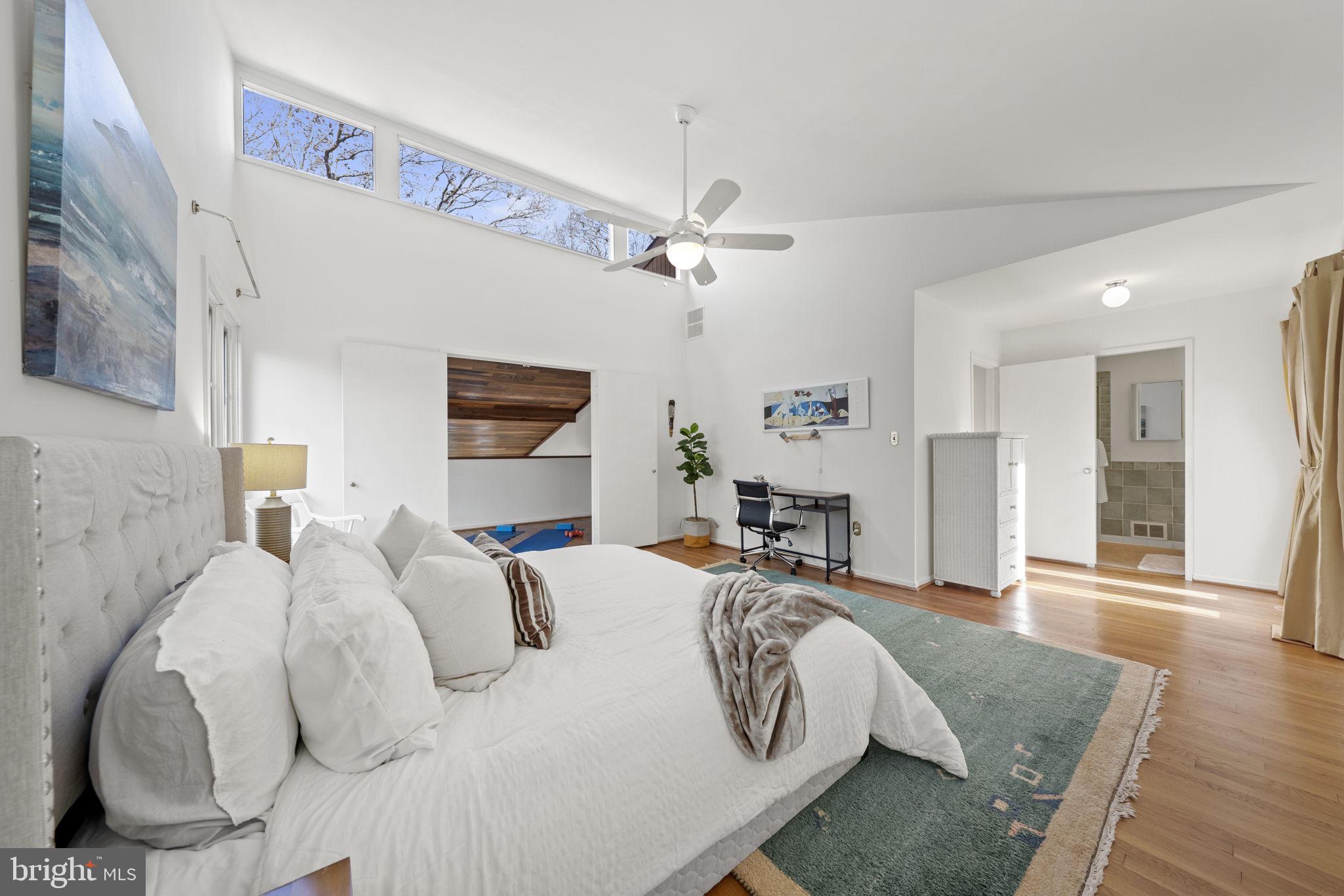 8613 Timber Hill Lane Potomac, MD 20854 - Photo 14 of 27 Vaulted ceilings in primary bedroom