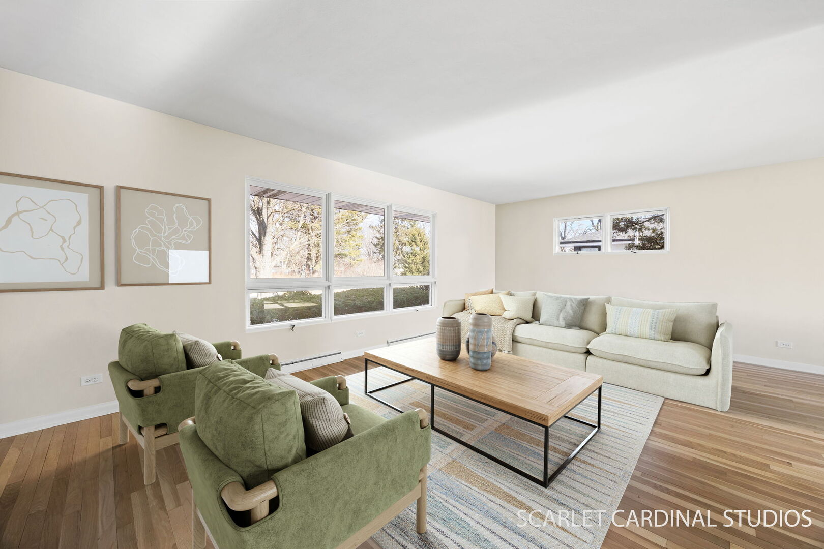 1210 Lawnmeadow Lane Naperville, IL 60540 - Photo 3 of 37 a living room with furniture and a large window