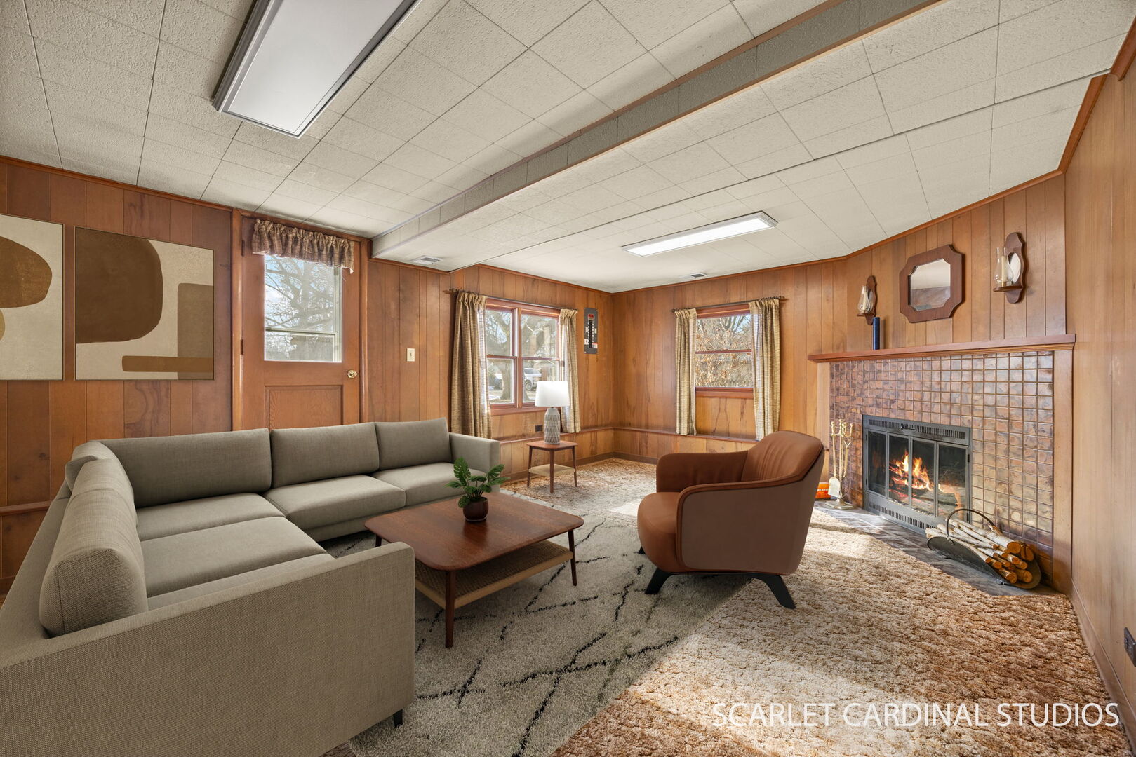 1210 Lawnmeadow Lane Naperville, IL 60540 - Photo 10 of 37 a living room with furniture and a fireplace