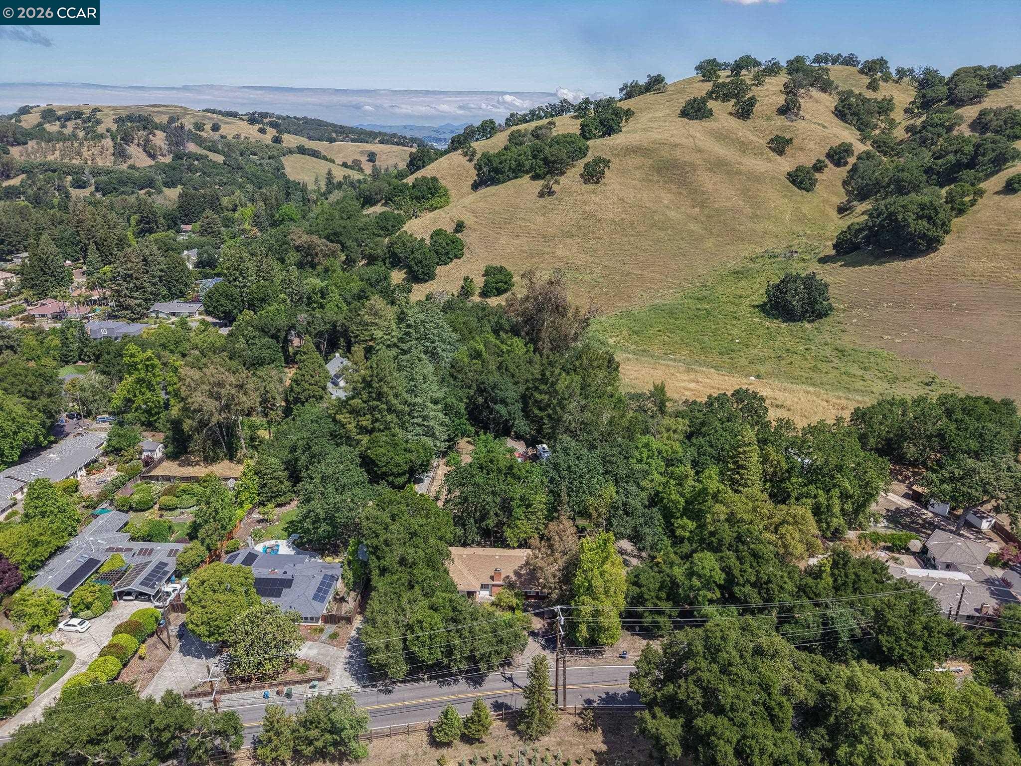 2652 Reliez Valley Road Martinez, CA 94553 - Photo 28 of 34 an aerial view of a house with a yard