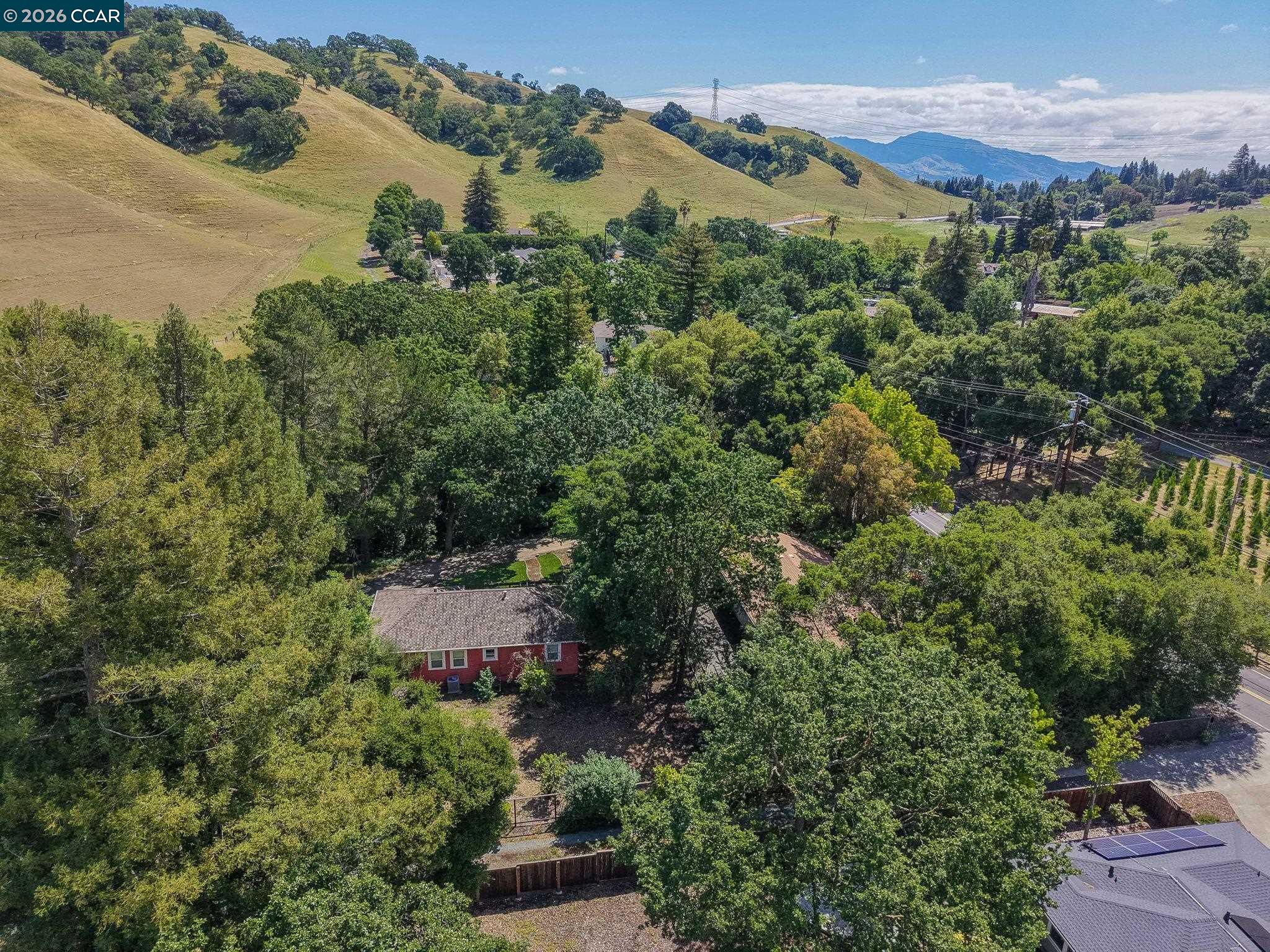 2652 Reliez Valley Road Martinez, CA 94553 - Photo 31 of 34 an aerial view of a house with a garden