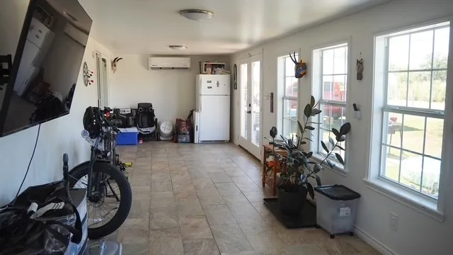 a room with storage and utility