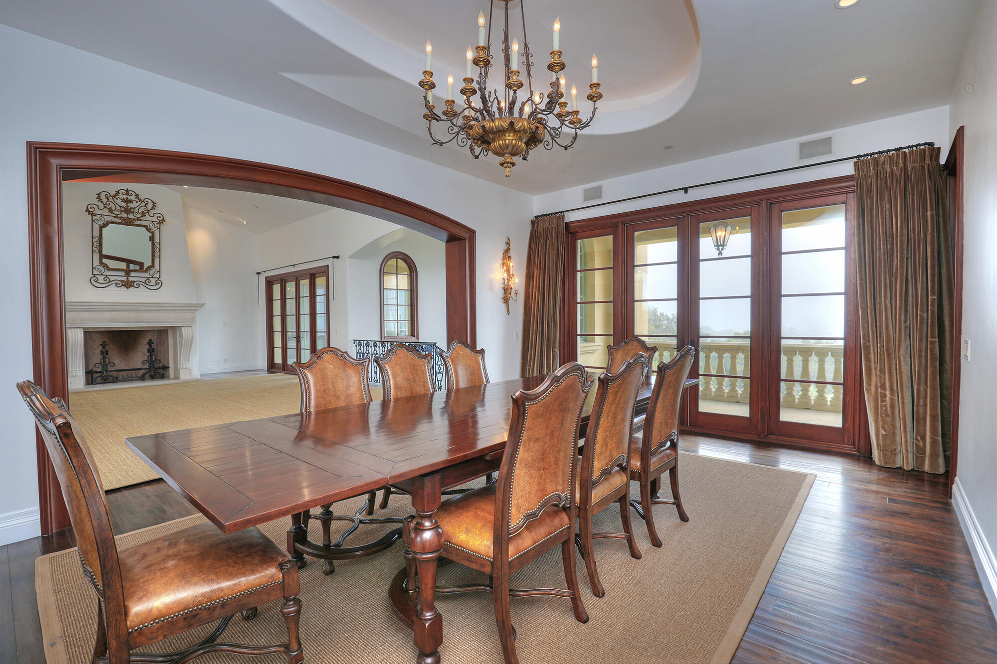 830 Park Lane Montecito, CA 93108 - Photo 16 of 40 a view of a dining room with furniture window and wooden floor
