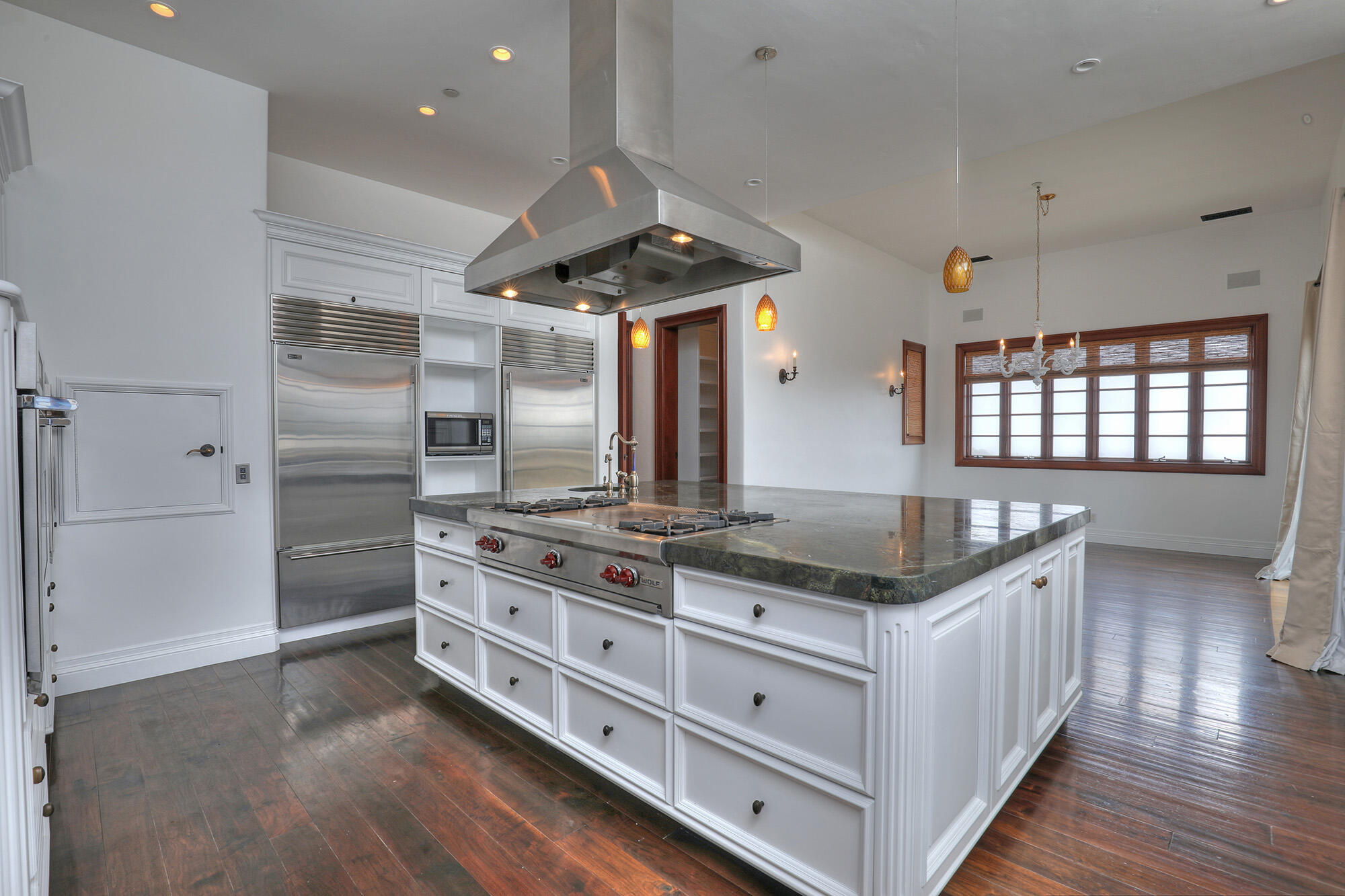 830 Park Lane Montecito, CA 93108 - Photo 19 of 40 a kitchen with stainless steel appliances granite countertop a stove and a refrigerator