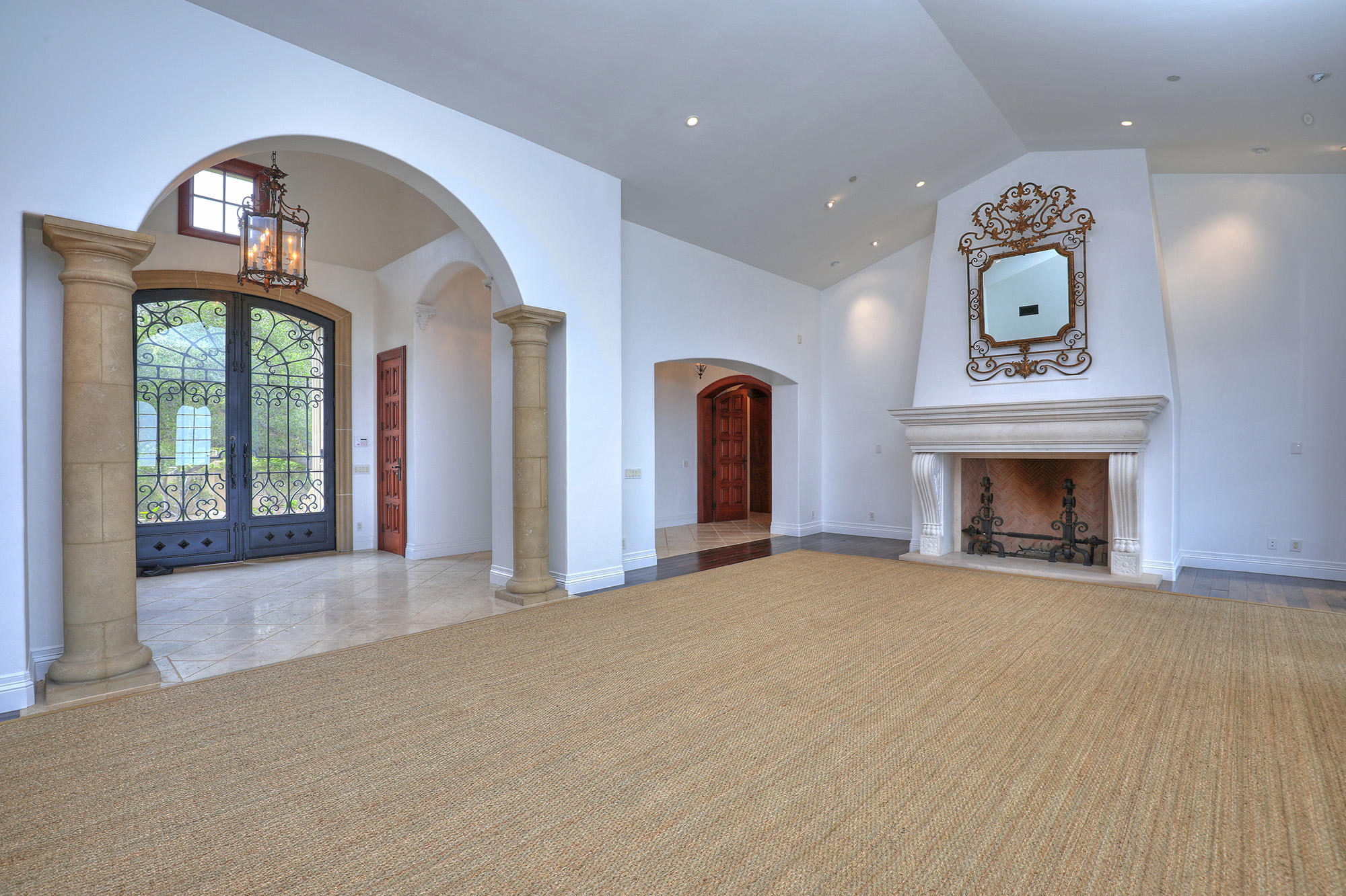 830 Park Lane Montecito, CA 93108 - Photo 8 of 40 a view of an empty room and a fireplace