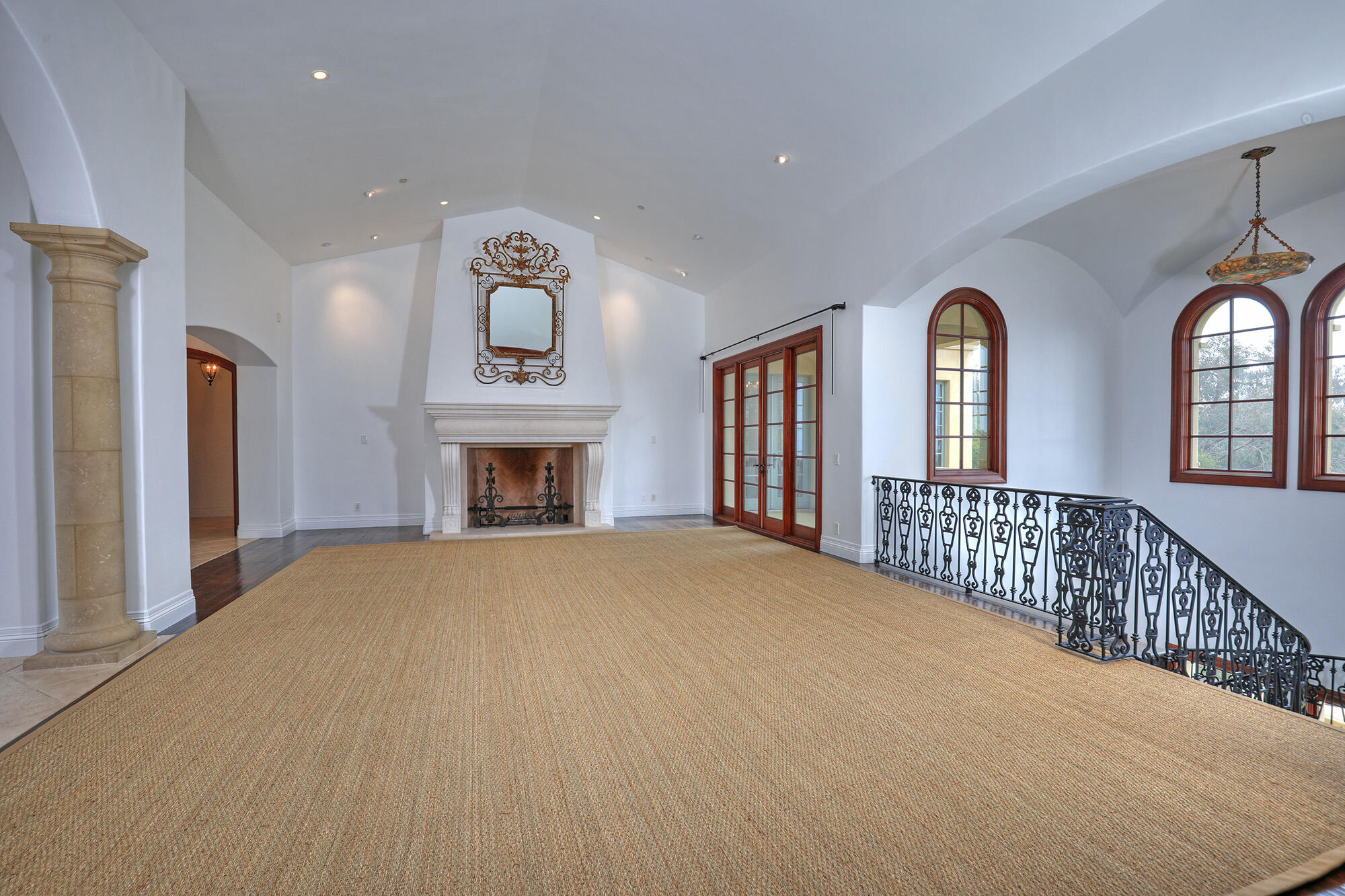 830 Park Lane Montecito, CA 93108 - Photo 10 of 40 a view of an empty room with window and fireplace