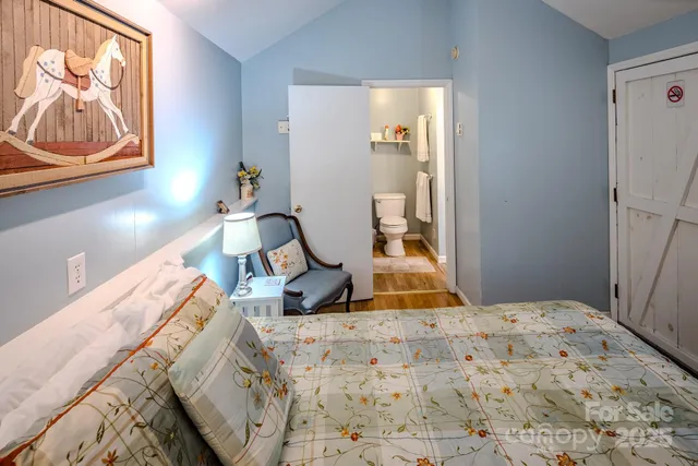 a view of wooden door