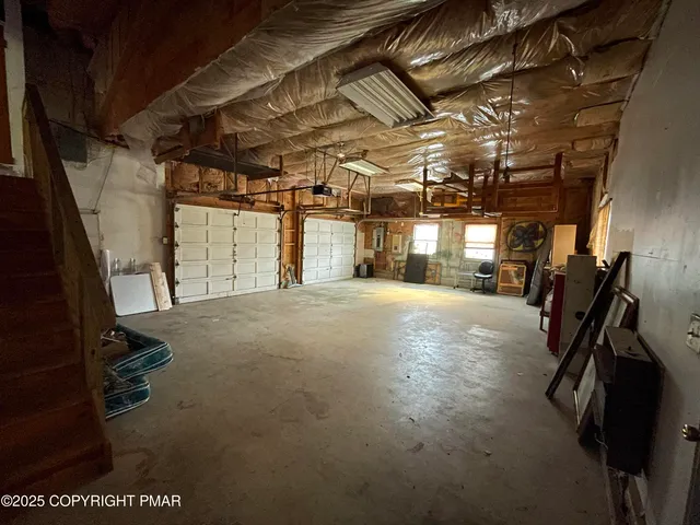 a view of hallway with stairs