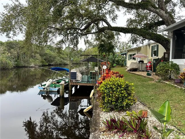 a view of a backyard with a plants
