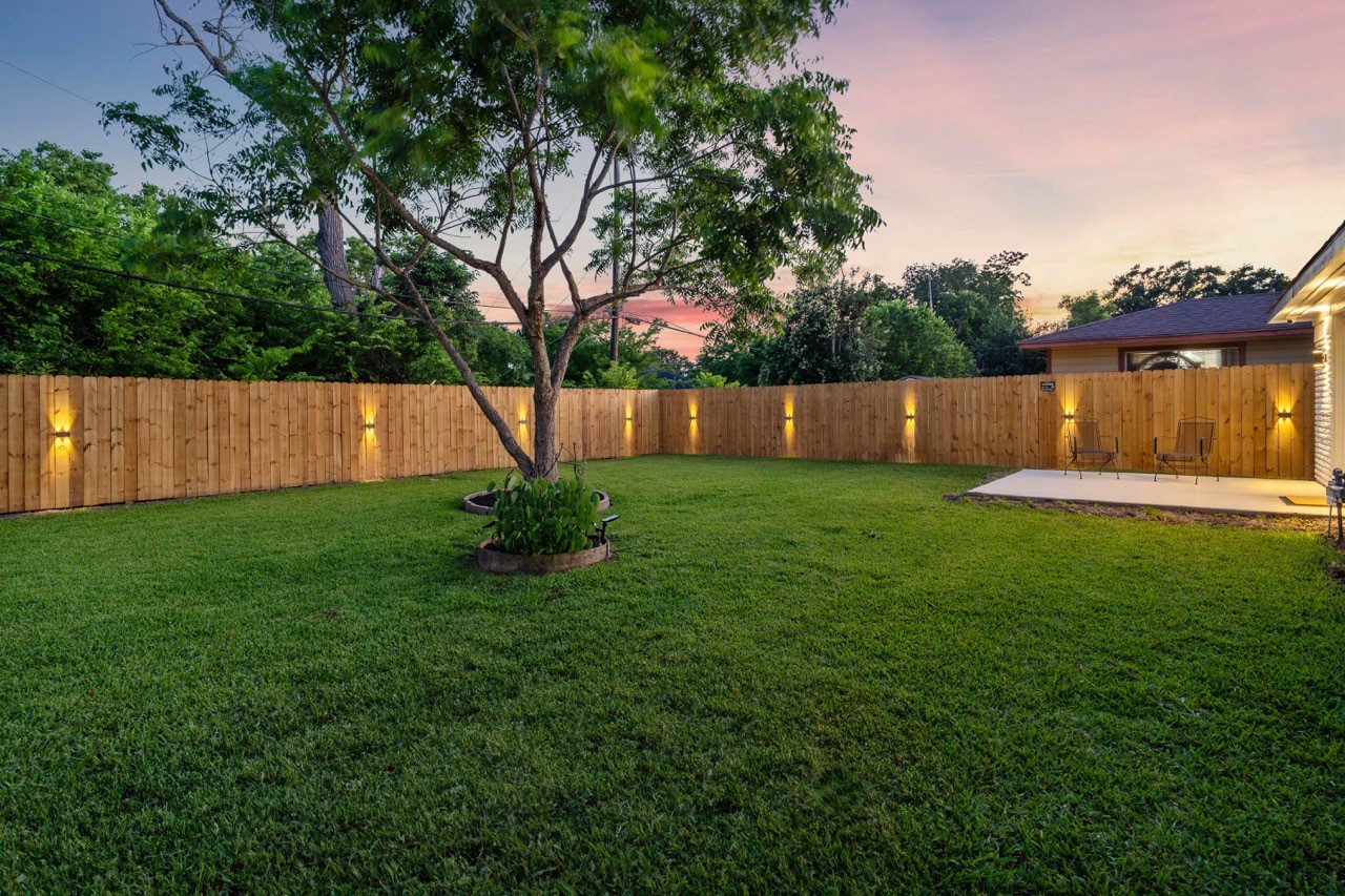 3138 Sunbeam Street Houston, TX 77051 - Photo 49 of 50 Spacious, private, and beautifully illuminated, this backyard retreat offers the perfect blend of comfort and sophistication.