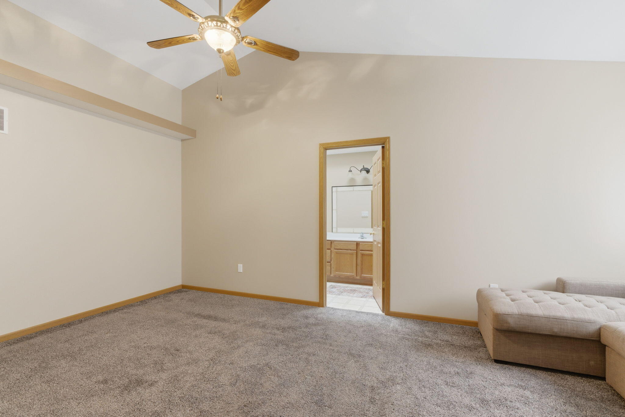 829 Johnson Street, Unit A Porter, IN 46304 - Photo 9 of 21 an empty room with windows and fan
