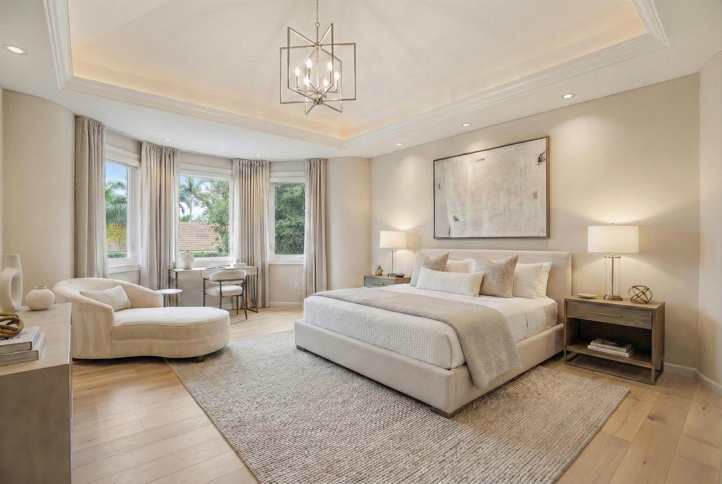 2248 Northwest 60th Street Boca Raton, FL 33496 - Photo 67 of 70 a spacious bedroom with a bed and a couch