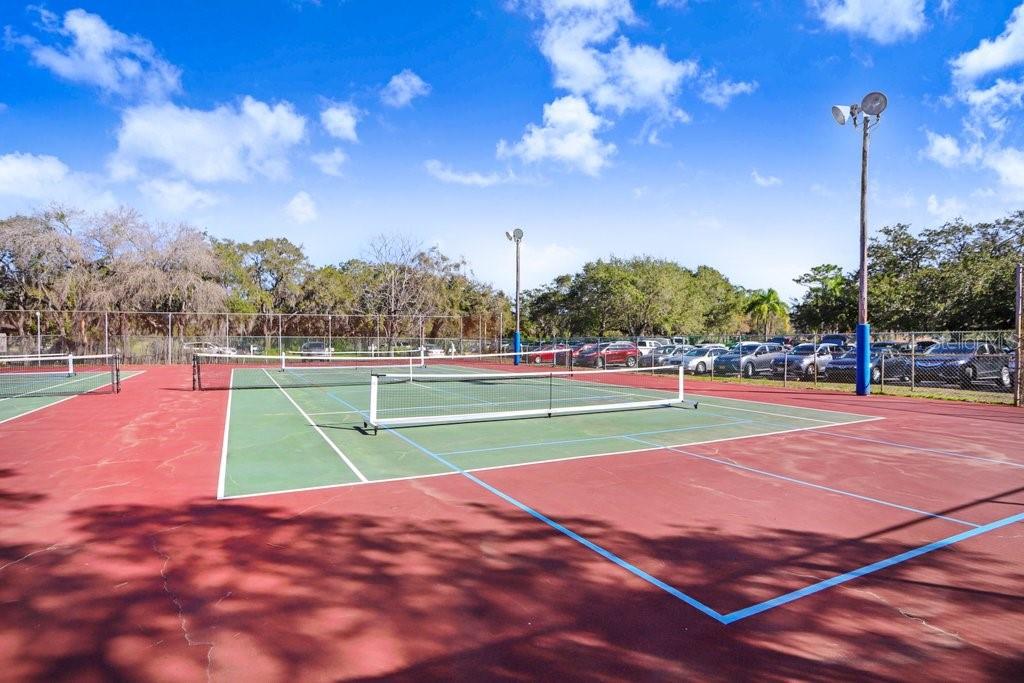 12600 Castleberry Court Bayonet Point, FL 34667 - Photo 50 of 52 a view of tennis court