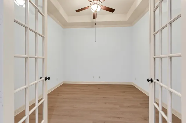 wooden floor in an empty room