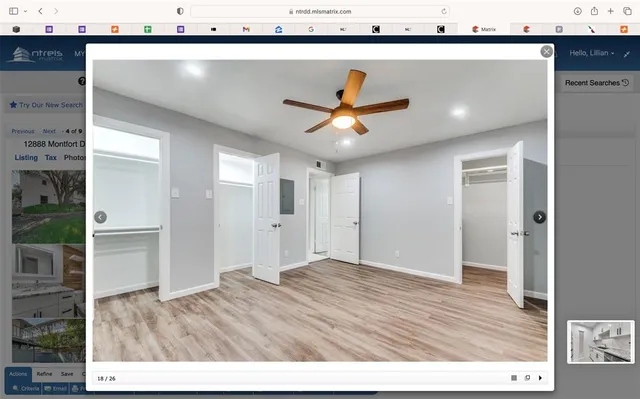 a view of an empty room