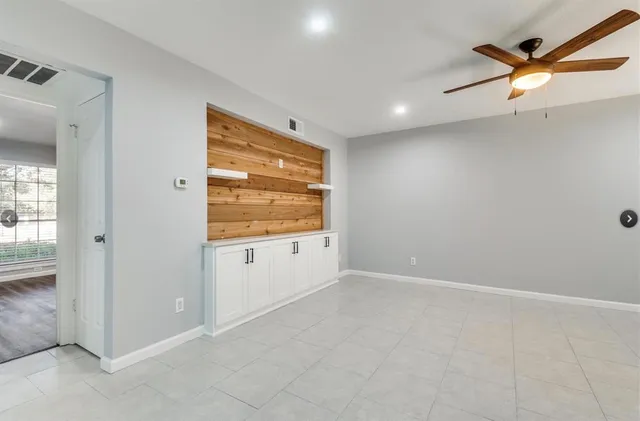 a view of an empty room