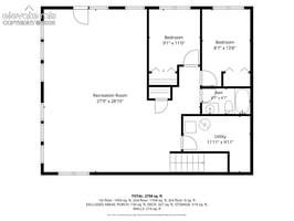 4269 Cedar Mountain Road Divide, CO 80814 - Photo 38 of 39 Basement level floorplan