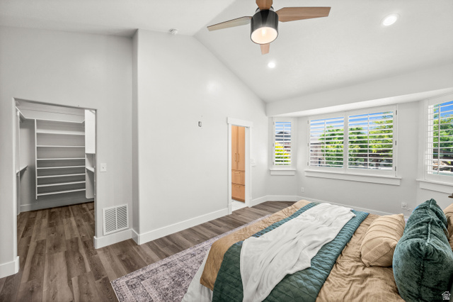 4077 Rons Court Riverton, UT 84096 - Photo 18 of 48 The spacious primary suite is complemented by large windows and beautiful plantation shutters, creating a warm and relaxing atmosphere.