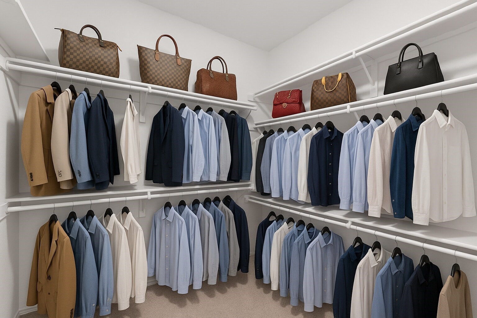 19111 Hazel Firs Court Magnolia, TX 77355 - Photo 6 of 34 a view of walk in closet with clothes and shoes