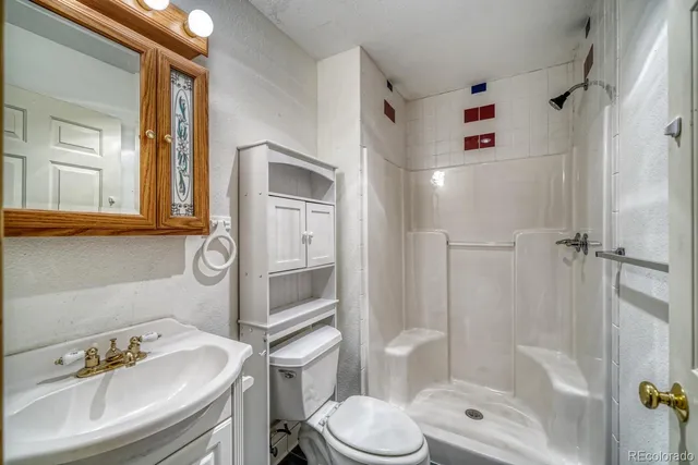 a view of a room with wooden ceiling