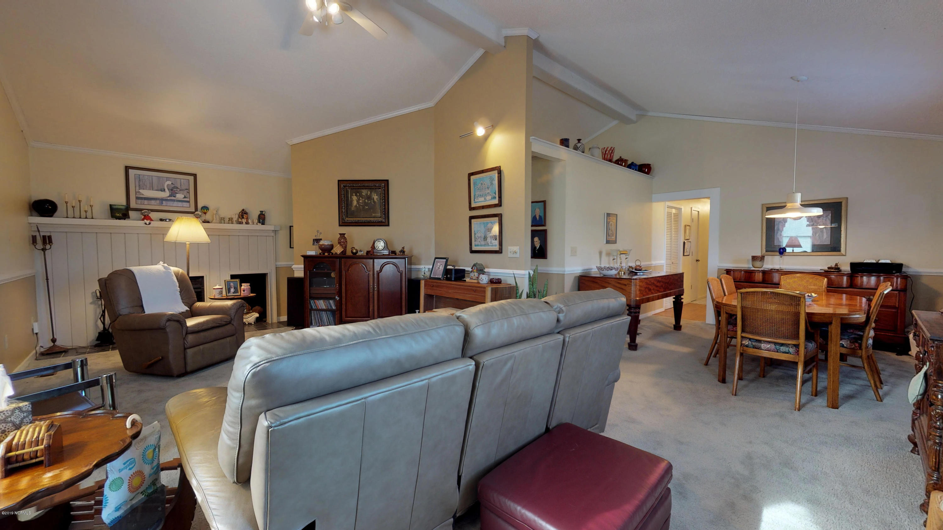 3315 Old Gate Road Morehead City, NC 28557 - Photo 7 of 23 Large Living Room w/ Fireplace
