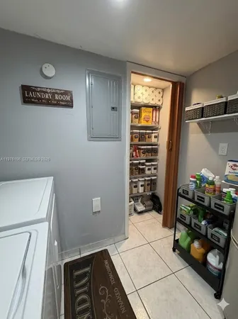 a view of a storage & utility room