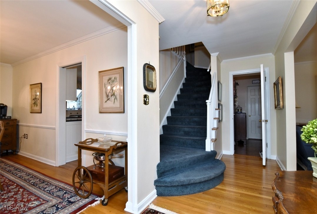 2315 Lalemant Road Cleveland, OH 44118 - Photo 3 of 23 Extra spacious entry with hardwood floors and staircase to the 2nd floor.