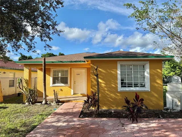 a front view of a house